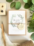 Personalized money gift for wedding | Wedding gift for money or vouchers | Greenery design with eucalyptus