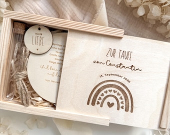 Personalized wooden christening money gift | Christening gift for money with engraving