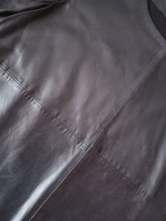 Leather shirt leather real leather top shirt M 38… - image 4