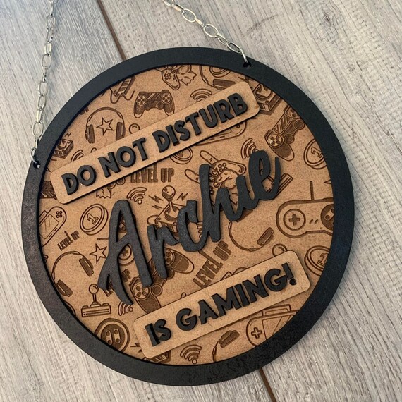 Do Not Disturb Personalised Wall Sign Gamer Sign Boys Kids - Etsy