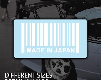 Made In Japan Vinyl Decal Sticker - Car Window Sticker - Window Decal