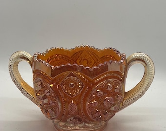 Carnival Glass Sugar Bowl