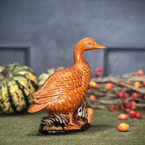 Ceramic duck figurine