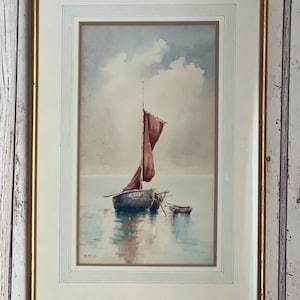 Nautical Vintage Framed Watercolour