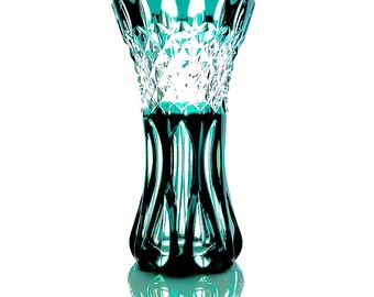 ヴィンテージのヴァル・サン・ランベールの重厚なクリスタルガラスの