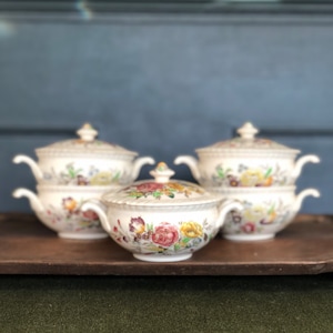 Set of soup bowls Windsor Ware by Johnson Brothers Garden Bouquet- Incomplete