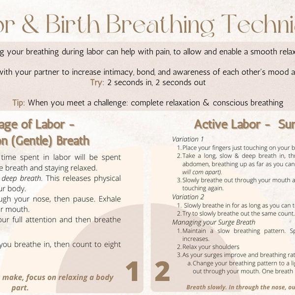 Labor & Birth Breathing Techniques (pdf)