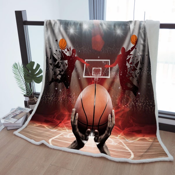 Basketball Blanket Etsy