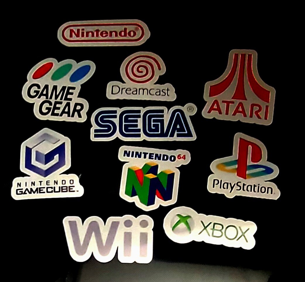 Vintage Game Console Sticker Pack Etsy