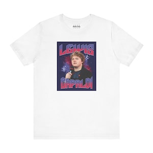 Capaldi Classic - Lewis Capaldi Design Unisex T Shirt by Rhythmic Rags - Exclusive Unique Lewis Capaldi T Shirt Designs for Dedicated Fans