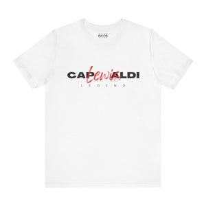 Lewis Capaldi Split Red Name- Lewis Capaldi Design Unisex T Shirt by Rhythmic Rags - Exclusive Unique Lewis Capaldi T Shirt Designs