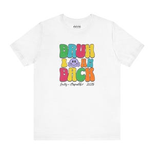 Bruh I&#39;m Back - Lewis Capaldi Design Unisex T Shirt by Rhythmic Rags - Exclusive Unique Lewis Capaldi T Shirt Designs for Dedicated Fans