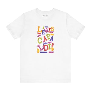 Lolly Letters - Lewis Capaldi Design Unisex T Shirt by Rhythmic Rags - Exclusive Unique Lewis Capaldi T Shirt Designs for Dedicated Fans