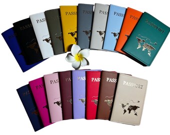 Protector de pasaporte personalizado, funda de pasaporte, funda de pasaporte, bolsa de pasaporte, funda de pasaporte, idea de regalo, regalo personal