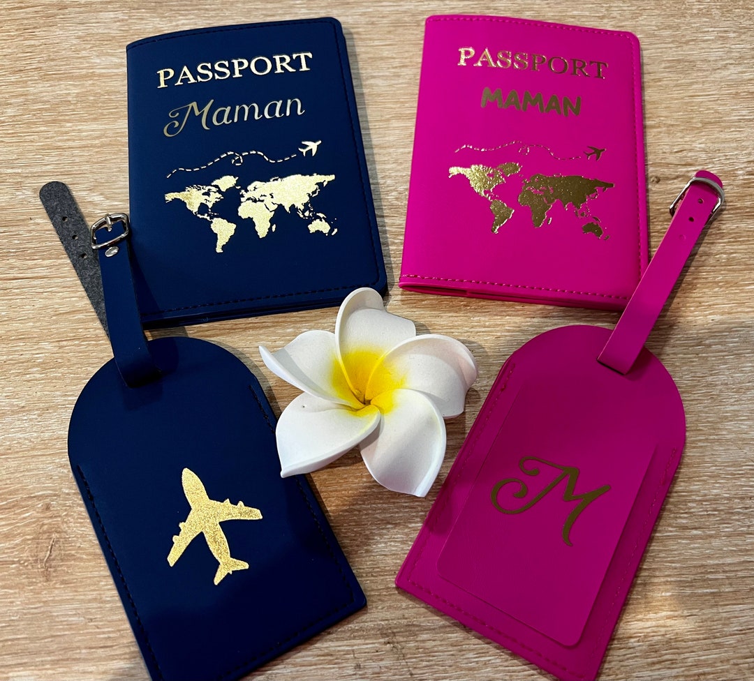 Passport Protector and Luggage Tag Set Personalized With First Etsy