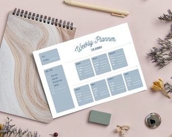 Runner's Planner, Digital Download, A4 and A5 Format, to Plan Your Weekly Training