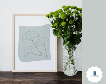 Printable Art - Ginko Leaves - DIGITAL DOWNLOAD