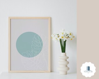 Printable art - LineArt - Monstera - DIGITAL DOWNLOAD