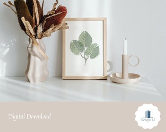 Printable art - LineArt - Monstera - DIGITAL DOWNLOAD