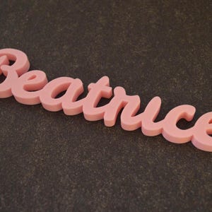 Nomi personalizzati stampati in 3D in PLA, decorazioni uniche per camerette, eventi, regali originali artigianali personalizzati