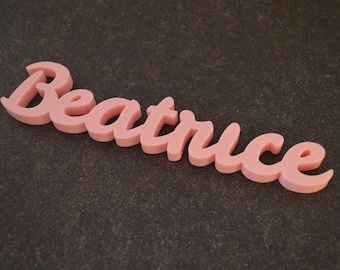 3D Printed PLA Personalized Names, Unique Decorations for Children's Rooms, Events, Original Personalized Handcrafted Gifts