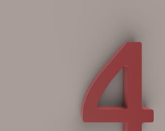 Customizable 3D Printed PLA Cake Topper Number for Kids Party, Birthday Decoration, Color of Your Choice