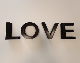 3D printed custom letters - customizable colors and fonts