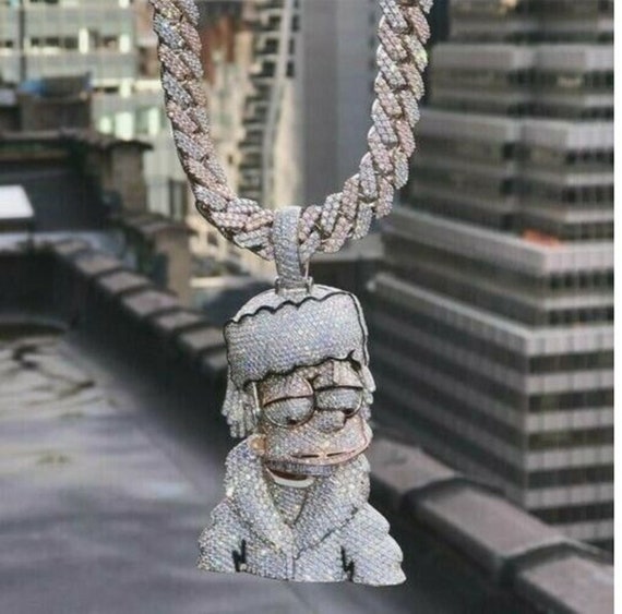 Bart simpson diamond best sale pendant
