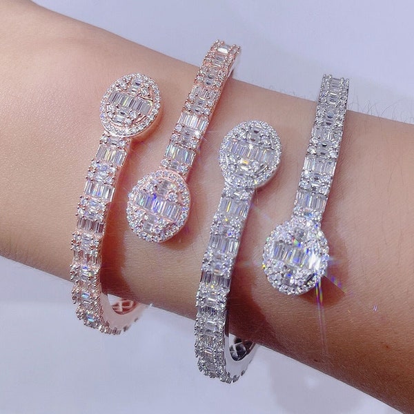 Nail Bracelet with Crystal Inlay main image 1