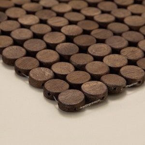 Wood Tub Mat - Brown Acacia Wood Handmade Bath Mat - Shower Mat, Kitchen Mat in A.60x100cm (23x40 inches) / B.70x130xm (28x51 inches)