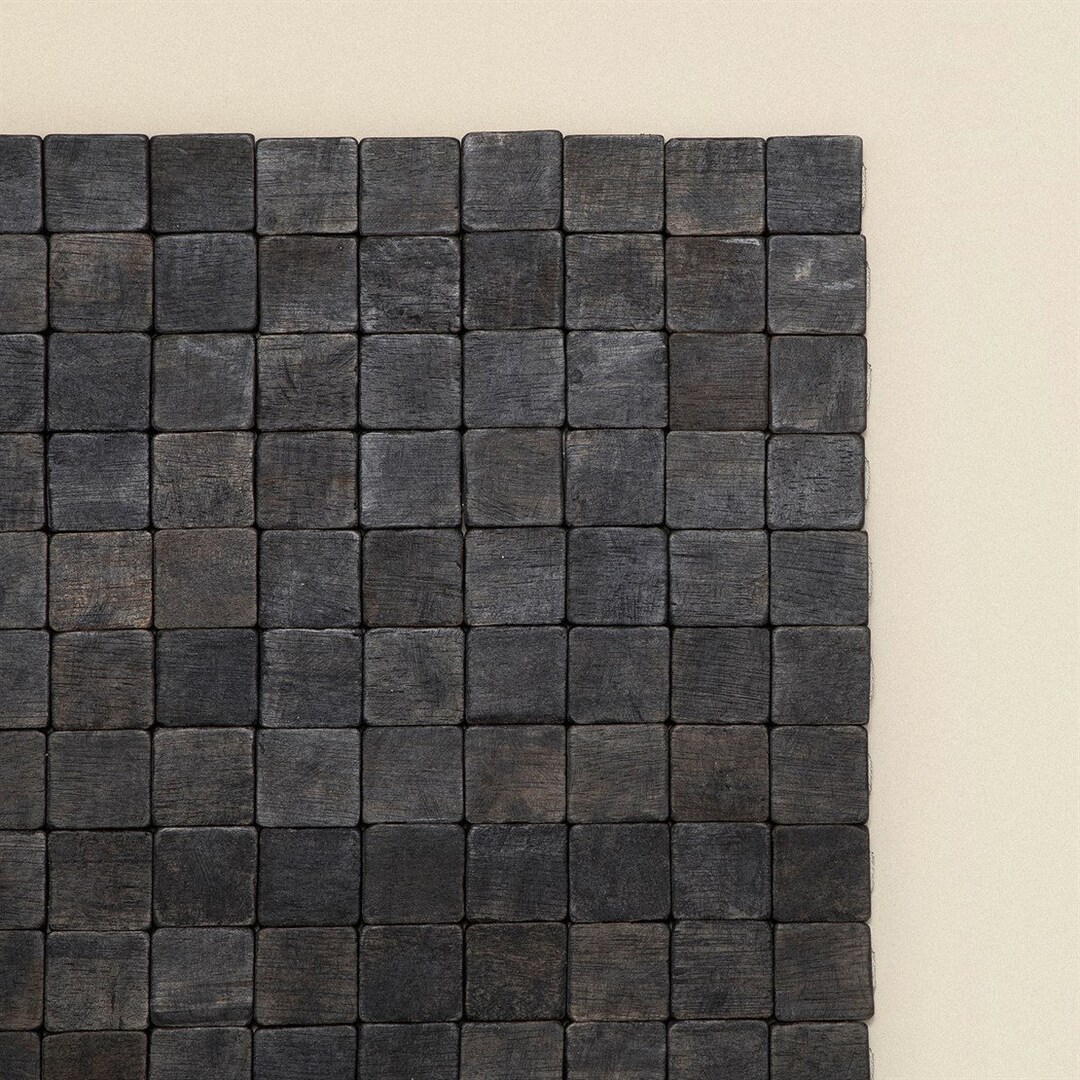 Wood Tub Mat Black Acacia Wood Bath Mat Contemporary - Etsy