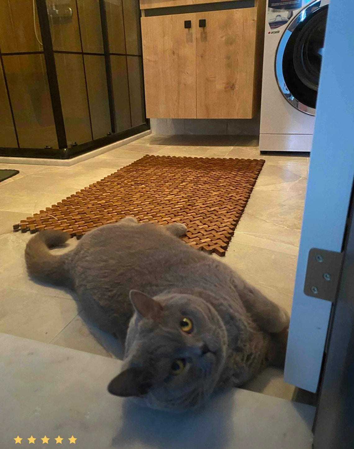 Wood Tub Mat Handmade Acacia Wood Bath Mat Contemporary - Etsy