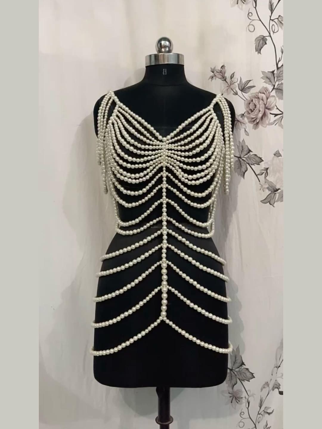 AMERI　MEDI PEARL STRAP DRESS Ameri（アメリ）の「MEDI PEARL STRAP DRESS（ドレス）」 - WEAR