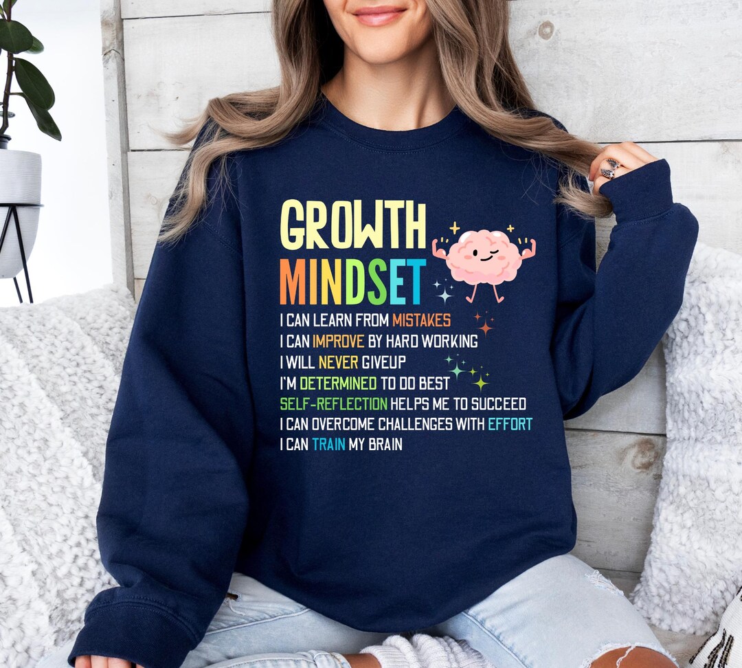 Growth Mindset Teacher, Back to School, Teacher Sweatshirt, Teacher ...