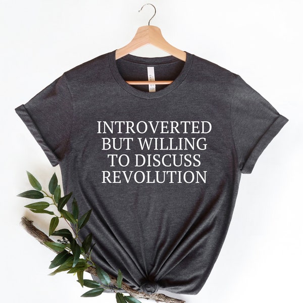 COLLARED LONG SLEEVE SHIRT TALKING ABOUT A REVOLUTION