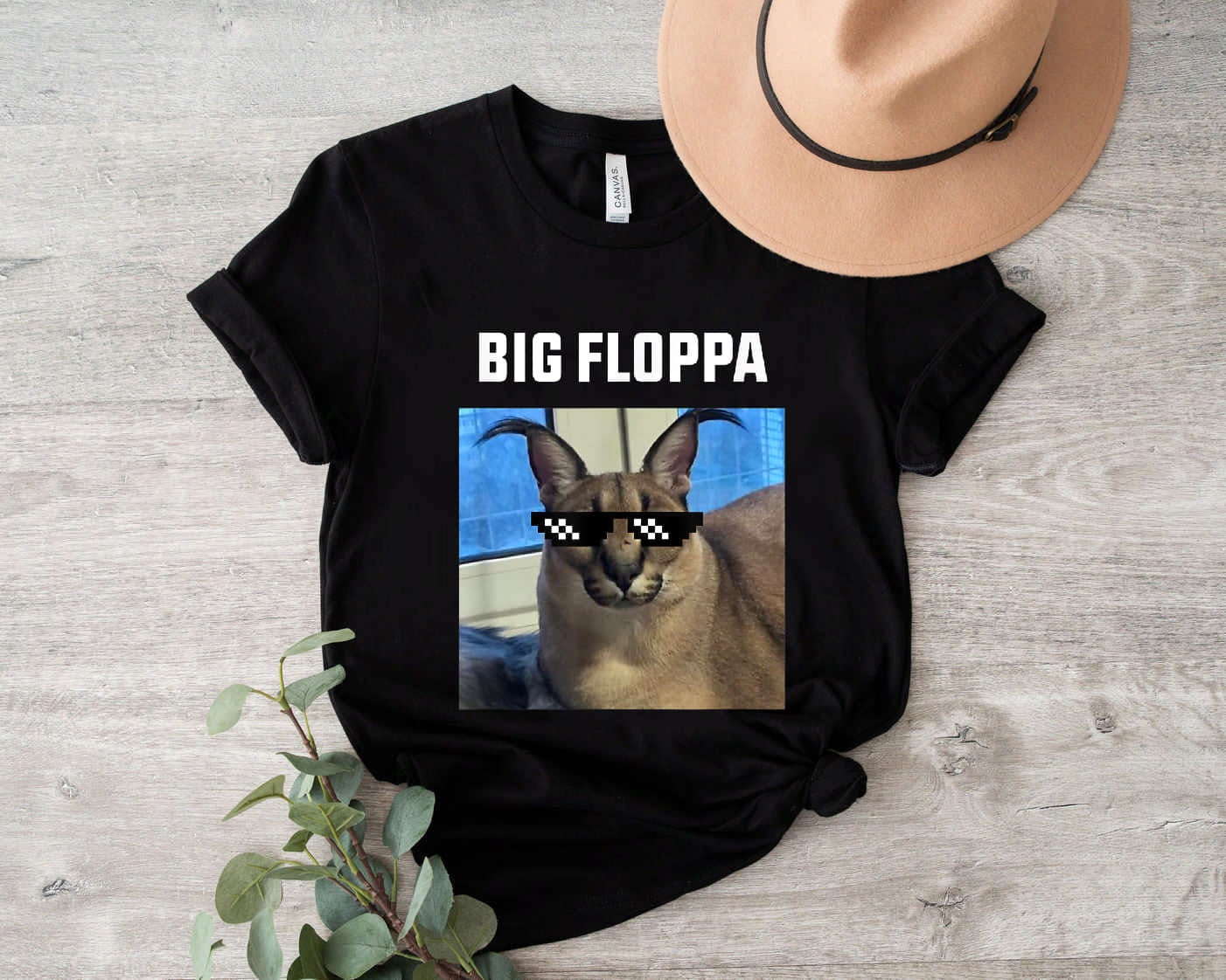 Big Floppa Meme Cute AKA Gregory funny ears T-Shirt in 2023