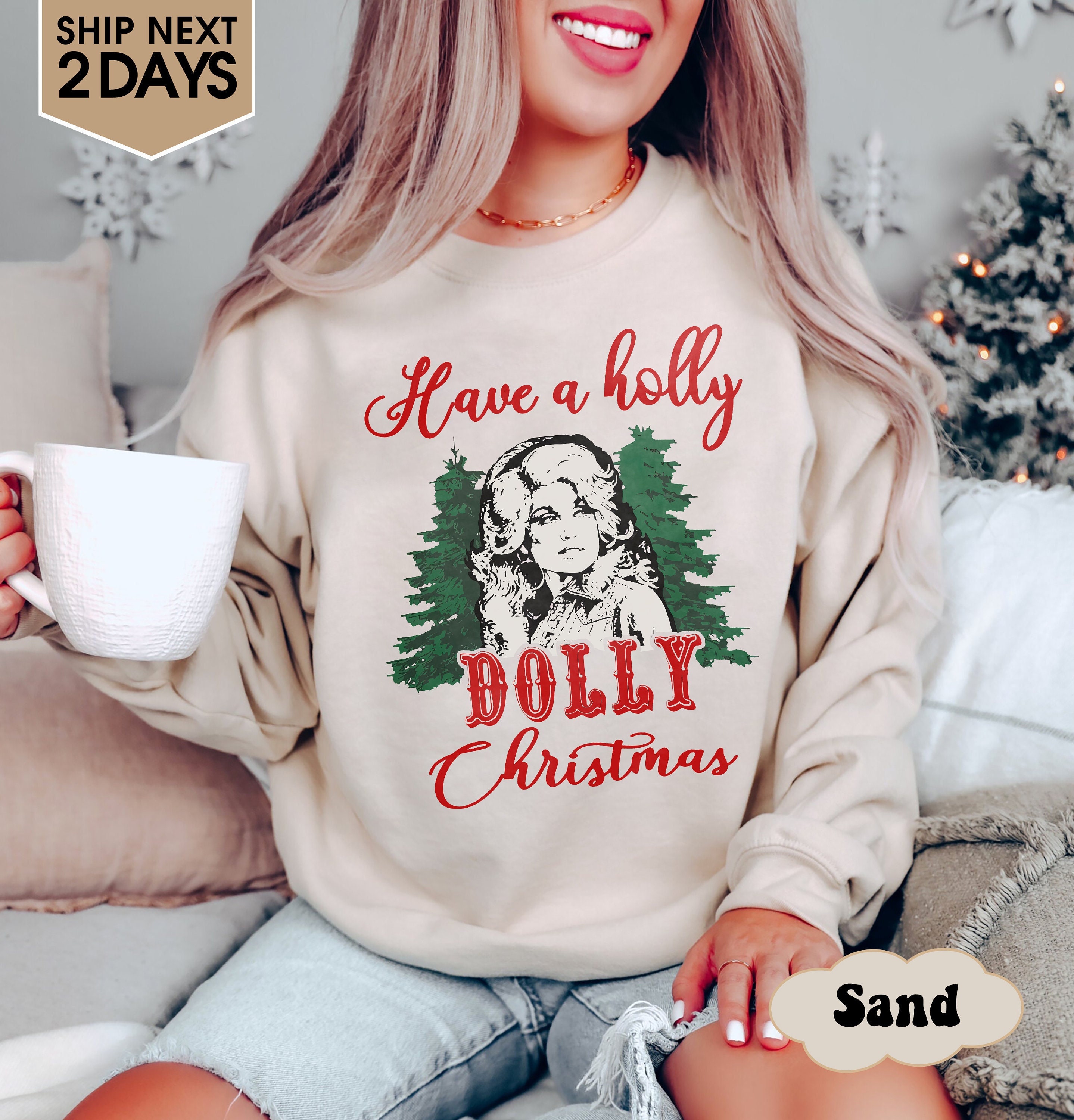 Dolly parton christmas sweatshirt hot sale