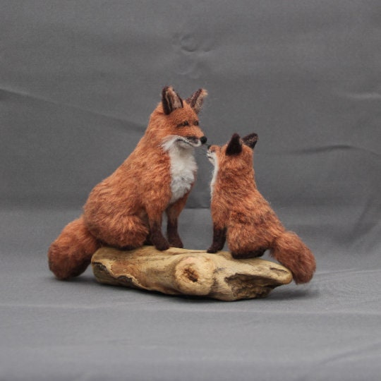 Needle Felted Fox Sculpture Needle Felted Animal Sculpture - Etsy