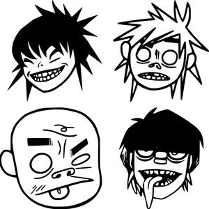 GORILLAZ Music band vinyl decal sticker 20cm