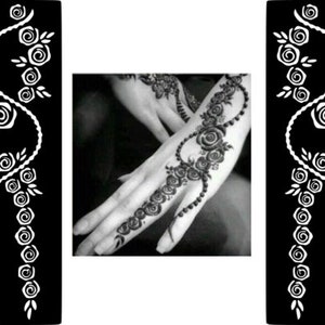 Stencils for Henna Tattoos/Temporary Tattoo Temples Set of 20 Sheets,Indian  Arabian Tattoo Stickers for Hands Arms Shoulders Legs