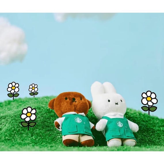 Starbucks X Miffy Plush Keychain Miffy and Boris Limited