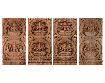 Jairi traders wooden panel set of 4 (17x30 inches)