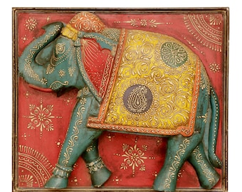 Jairi commerçants éléphant encadré en trois dimensions
