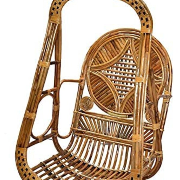 Bamboo Swing Chair Etsy