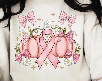 Breast Cancer Pumpkin Png, Breast Cancer Png, Pumpkin Splatter Png, Breast Cancer Awareness Png, Pumpkin Faux Glitter Png, Pink ribbon Png