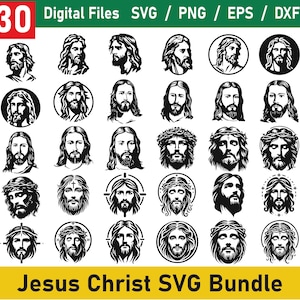 Jesus Christ SVG, Jesus Christ Svg Bundle, Jesus Christ Png, Jesus Christ Vector, Christian Svg. Jesus Christian Svg Png