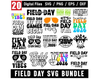 Field Day SVG 2026 Bundle, School field day, Teacher Svg, Field Day Svg, Last Day of School Svg, Funny Teacher Shirt Svg, Field Day Shirt