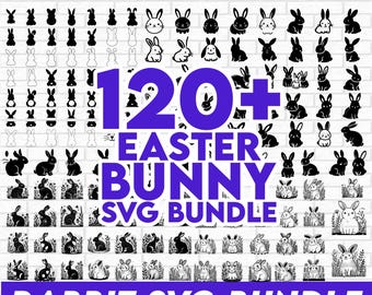 Rabbit SVG Bundle, Bunny Outline SVG Bundle, Bunny Silhouette Shape Set, Rabbit Vector, Rabbit PNG, Rabbit Clipart, Rabbit Silhouette Svg