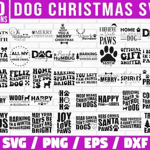 Weihnachten Hund svg Bundle, Hund Liebe Shirt svg, Hund Bandana PNG, Hund Spruch svg, lustige Weihnachten Hund svg, lustiger Hund Png, Hund Zitate svg