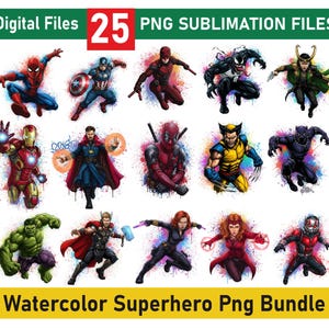 Bundle png de super héros, ensemble de super héros, ensemble de cliparts de super héros, ensemble de cliparts de super-héros les plus vendus, super-héros comics PNG